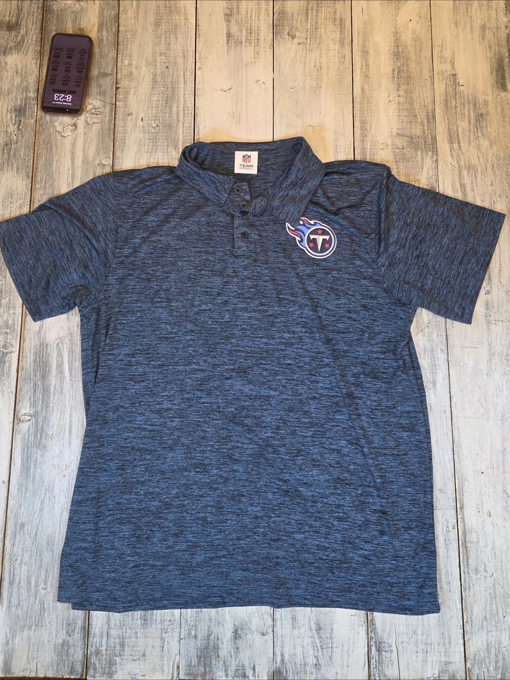 Tennessee Titans Men's Heather Navy Polo Shirt